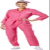 InSpirit Designs Barbie Pink Coverall/Utility Adult Costume - M view 1
