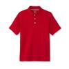 French Toast Adaptive Short Sleeve | Hook and Loop Placket Flat Seams Polo Shirt, Red (New), 8 view 1
