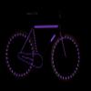 RydeSafe Reflective Decals - Hexagon Kit - Large (Purple) view 3