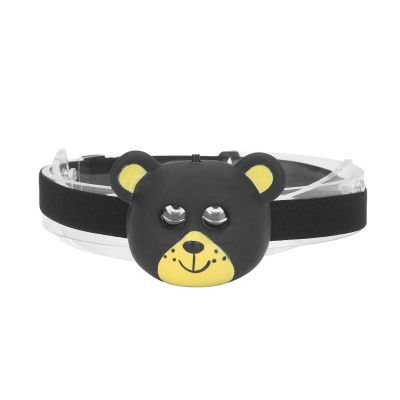 Walfront Animal Headlamp Bear 2 Modes Cute Cartoon Flashlight Lightweight LED Light for Outdoor Roller Skating