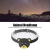 Walfront Animal Headlamp Bear 2 Modes Cute Cartoon Flashlight Lightweight LED Light for Outdoor Roller Skating view 4