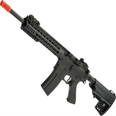 Evike Airsoft - CYMA Sport Airsoft M4 AEG with 10" Keymod Modular Handguard (Color: Black)