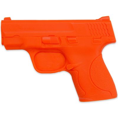 American Safety Props - Non-Functional Solid Polymer Holster Molding Gun Prop - (Natural) - Blaze Orange - U.S.A. Made - Compatible with S&W M&P40 Shield