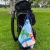 Giggle Golf Funny Waffle Golf Towels for Women  15" x 24" Microfiber with Clip | Fun Golf Gifts, League Prizes & Tournament Towels (Multicolor - Life's A Beach) view 3
