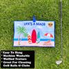 Giggle Golf Funny Waffle Golf Towels for Women  15" x 24" Microfiber with Clip | Fun Golf Gifts, League Prizes & Tournament Towels (Multicolor - Life's A Beach) view 4