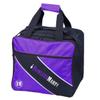 BowlersMart Essential 1 Ball Single Tote Bowling Bag (Purple) view 1
