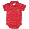 Two Feet Ahead Ohio State Buckeyes Space Dye Short Sleeve Golf Polo Baby Bodysuit Creeper Newborn Infants (Ohio State Buckeyes, 12 Months) view 1