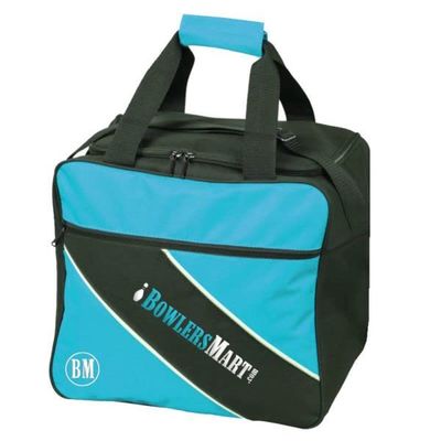 BowlersMart Essential 1 Ball Single Tote Bowling Bag (Teal)