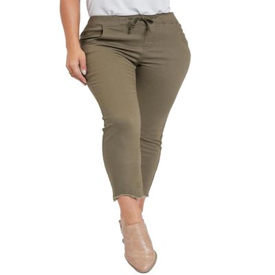 Royalty For Me Missy Petite Dog Bite Hem Jogger, Olivi, PXL