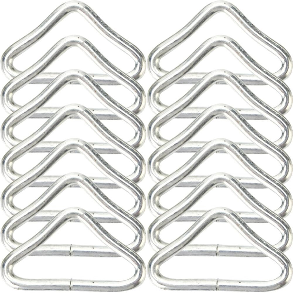 Garneck 30pcs Trampoline Triangle Buckle Metal s Hooks Stainless Steel s Hooks Metal Ornament Hooks Trampoline d Rings Trampoline Accessory Replaceable Trampoline Buckles Galvanized Steel