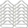 Garneck 30pcs Trampoline Triangle Buckle Metal s Hooks Stainless Steel s Hooks Metal Ornament Hooks Trampoline d Rings Trampoline Accessory Replaceable Trampoline Buckles Galvanized Steel view 1