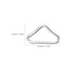 Garneck 30pcs Trampoline Triangle Buckle Metal s Hooks Stainless Steel s Hooks Metal Ornament Hooks Trampoline d Rings Trampoline Accessory Replaceable Trampoline Buckles Galvanized Steel view 2