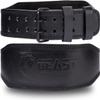 Weight Lifting Belt - 4 Genuine Leather Belts Padded Lower Back Support for Gym Bodybuilding Squat Deadlift Weightlifting Cross Strength Training Men Women Free Wrist Wrap view 1