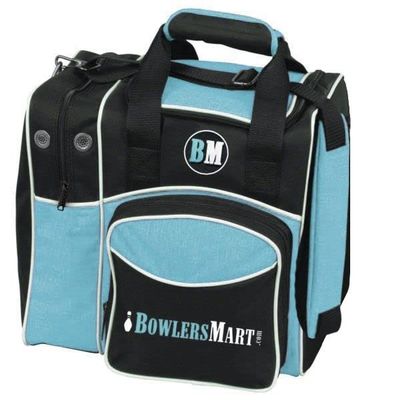 BowlersMart Curve 1 Ball Single Tote Bowling Bag (Teal)