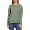 Gloria Vanderbilt Ladies Crewneck, Long Sleeve Pullover embroidered crewneck for women - Green view 1