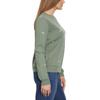 Gloria Vanderbilt Ladies Crewneck, Long Sleeve Pullover embroidered crewneck for women - Green view 2