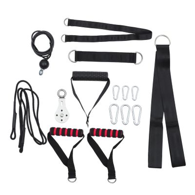 BESPORTBLE 1set Triceps Training Ropes and Fitness Accessories Kit Pulley Cable System for Home Gym Workouts Strengthen Arms and Grip Versatile Exercise Tools
