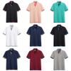 Dninmim Men's 3 Button Casual Work Short Sleeve T-Shirt Summer Outdoor Cotton Casual Golf Shirts Gray-Navy view 4