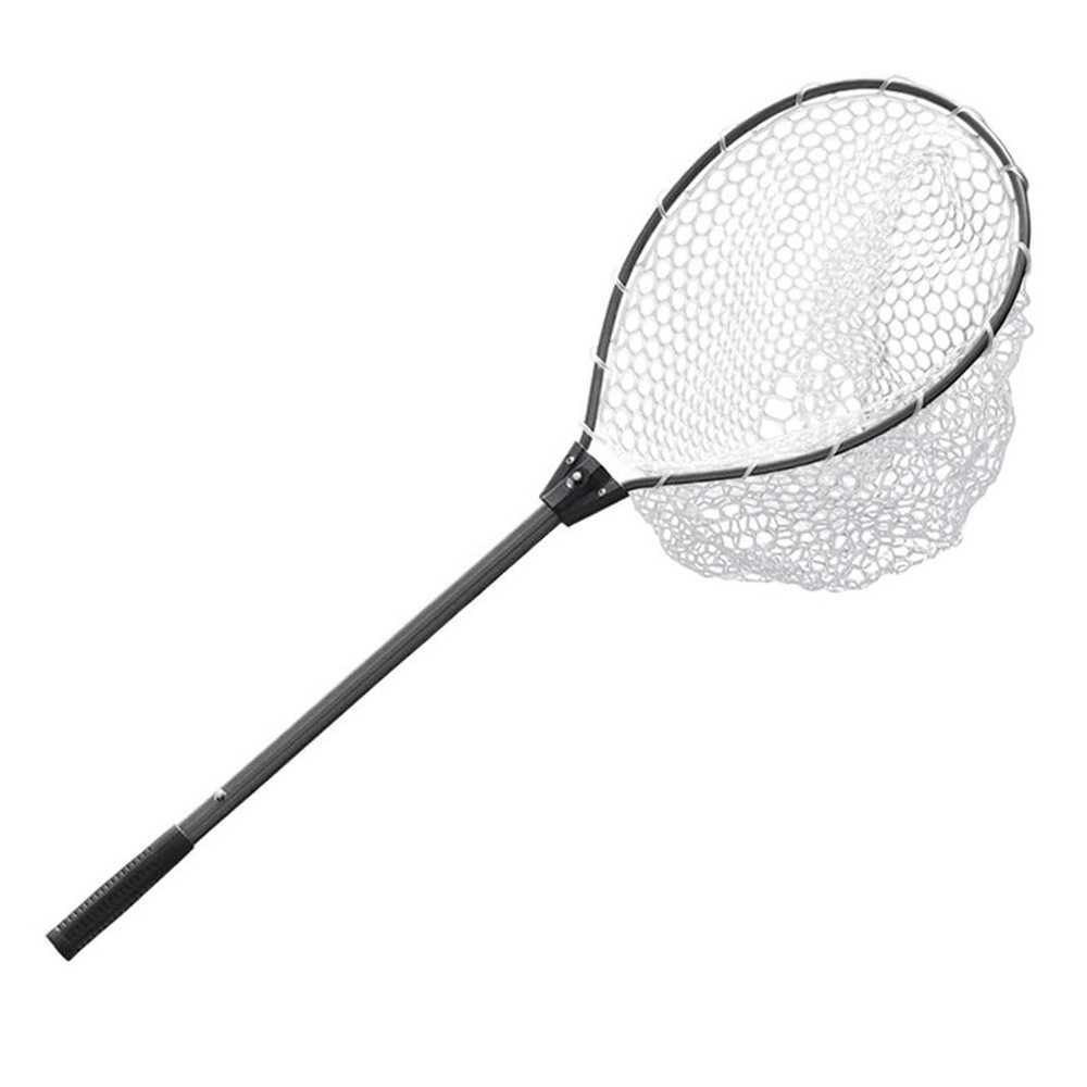 Fish Net Folding Fishing Net Aluminum Alloy Rod Silicone Handle Telescopic Large Mesh Fishing Landing Net Casting Network Trap Dip Net