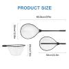 Fish Net Folding Fishing Net Aluminum Alloy Rod Silicone Handle Telescopic Large Mesh Fishing Landing Net Casting Network Trap Dip Net view 2