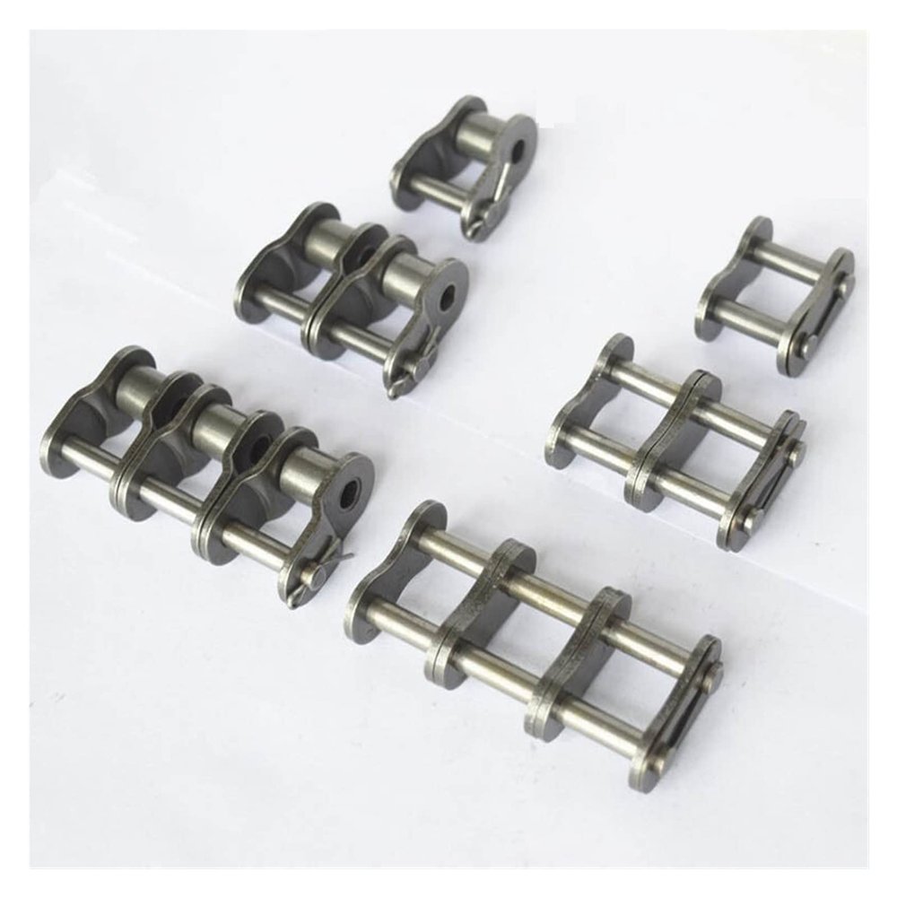 1-3 Row Half Buckle Or Full Buckle Roller Transmission Chain Join Roller Chain Connector MINGPING (Size : 06B-3 Connector, Style : Full Buckle)