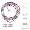 8 Pcs Beaded Eyeglass Chains for Women & Girls, Multifunction Colorful Mask Glasses Lanyard Sunglass Holder Strap Around Neck,Bead Holders Face Mask Chains Clamp Necklace Strap with Eyeglass Loop view 2