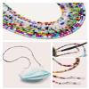 8 Pcs Beaded Eyeglass Chains for Women & Girls, Multifunction Colorful Mask Glasses Lanyard Sunglass Holder Strap Around Neck,Bead Holders Face Mask Chains Clamp Necklace Strap with Eyeglass Loop view 3