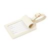 Initial Luggage Tag, PU Leather Luggage Tag, Embroidered Luggage Tag, Letter Luggage Tag, Monogrammed Luggage Tag, Luggage Tag for Baggage Bag Suitcase (V, White Leather+Pink Letter) view 2