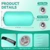 Air Roller Gymnastics Barrel, Inflatable Gymnastics Air Roller Inflatable Air Gymnastics Mat with Electric Pump for Yoga Cheerleading Training Home Outdoor Use (47x30inch Green) view 3