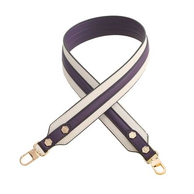 Leather Purse Crossbody Strap Double Colorful Replacement Shoulder Strap Crossbody Bags Shoulder Bags Accessories Long 100cm (Color : Purple, Size : 100CM)