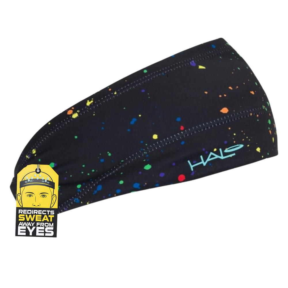 Halo Headband Bandit - Wide Pullover Sweatband for Both Women and Men, Confetti