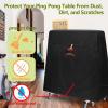 Cholila Cover Ping Pong Table Cover for Indoor - Upgrade Table Tennis Cover Double Layer Corners, Good Durability Oxford Dust-Proof, 65" x 28" x 68" view 2