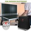 Cholila Cover Ping Pong Table Cover for Indoor - Upgrade Table Tennis Cover Double Layer Corners, Good Durability Oxford Dust-Proof, 65" x 28" x 68" view 4