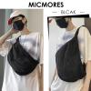 Crossbody Bag Fanny Pack for Women Men, Waist Pack Large Chest Bag with Adjustable Strap for Workout Travel Sports Running(Black) view 2