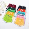 Boys Girls Candy Colors Casual Beach Shorts Elastic Waist Pants Clothes Tennis Shorts for Girls (Black, 3-4 Years) view 3