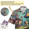 Men's Magical Forest Hawaiian Shirts - Mushrooms Button Down Man Women Hawaiian Shirt Set 36 Size 4XL view 3