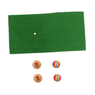 BESPORTBLE 5pcs Golf Practice Set Hitting Mat Tees Includes Turf Pad for Beginners and Advanced Golfers