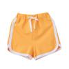 Boys Girls Candy Colors Casual Beach Shorts Elastic Waist Pants Clothes Tennis Shorts for Girls (Yellow, 4-5 Years) view 1