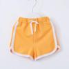 Boys Girls Candy Colors Casual Beach Shorts Elastic Waist Pants Clothes Tennis Shorts for Girls (Yellow, 4-5 Years) view 2