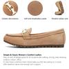 Cvistpieo Loafers for Women Casual Moccasins Women's Comfortable & Lightweight Penny Loafers Slip On Flat Shoes Suede Beige Size 12 view 4