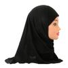 Cntqiang 2 Pieces 2-7 Years Kids Hijabs Muslim Childrens Turban Full Cover Islamic Instant Scarf Caps Headscarf view 3