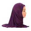 Cntqiang 2 Pieces 2-7 Years Kids Hijabs Muslim Childrens Turban Full Cover Islamic Instant Scarf Caps Headscarf view 3