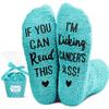 HAPPYPOP Breast Cancer Care Gifts - Breast Cancer Awareness Socks for Women Survivors, Chemo Patient Comforting Gift Ideas for Her Him view 1