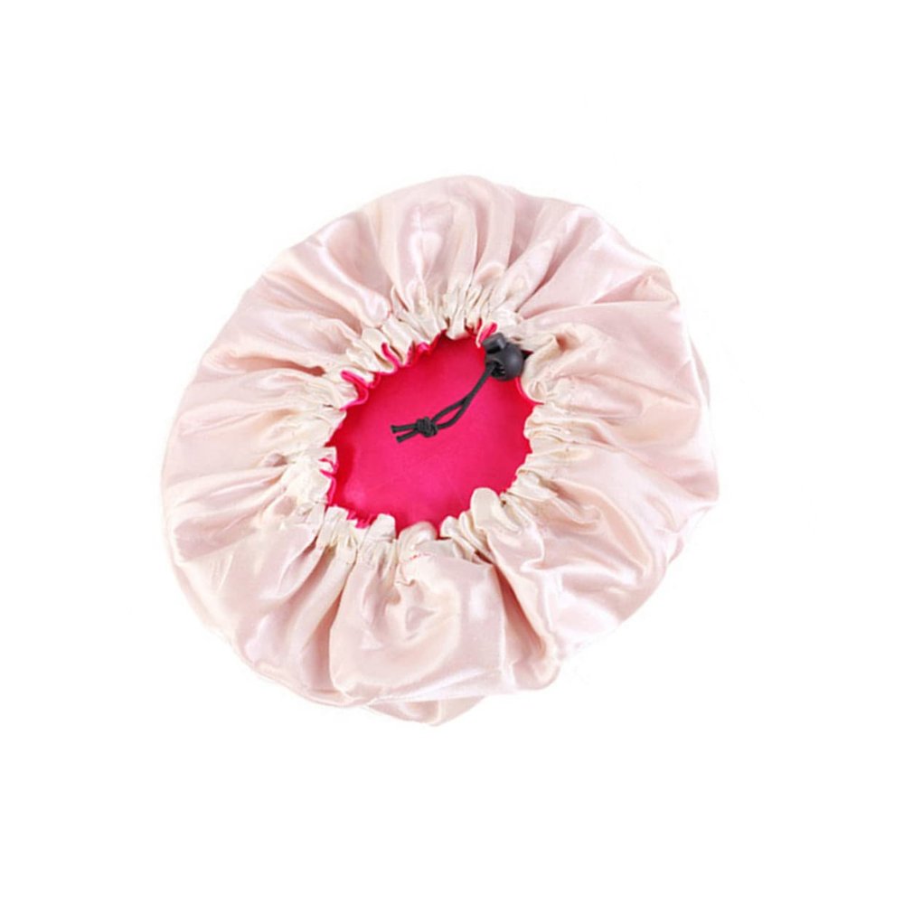 Beavorty Satin Sleep Bonnet for Boys and Girls Double Layer Elastic Cap Sun Protection Hat Girl Night Sleeping h