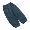 Kids Tales 3 Pack Boys Girls Cotton Linen Pants Child Basic Plain Solid Trousers Big Kids Elastic Waist Long Pants Bloomers view 4
