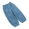 Kids Tales 3 Pack Boys Girls Cotton Linen Pants Child Basic Plain Solid Trousers Big Kids Elastic Waist Long Pants Bloomers view 4