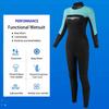 3mm Wetsuits for Women,Women Back Zip Neoprene Wet Suits Full Body Scuba Diving Suit for Diving Snorkeling Surfing Swimming Water Sports(L,Black with Blue) view 2