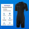 3mm Shorty Wetsuits for Men,Men Front Zip Neoprene Wet Suits Shorty Scuba Diving Suit for Diving Snorkeling Surfing Swimming Water Sports(XL,Black) view 2