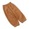 Kids Tales 3 Pack Boys Girls Cotton Linen Pants Child Basic Plain Solid Trousers Big Kids Elastic Waist Long Pants Bloomers view 3
