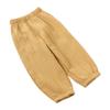 Kids Tales 3 Pack Boys Girls Cotton Linen Pants Child Basic Plain Solid Trousers Big Kids Elastic Waist Long Pants Bloomers view 3